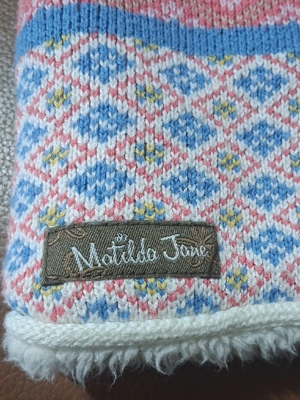 Matilda Jane Size 6 WARM HUGS Vest Hood Sherpa Lined Make Believe Girls